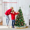 Costway 5/6/7/8 FT Artificial Christmas Tree Unlit Christmas Tree with 350/650/950/1138 Branch Tips Foldable Metal Stand - image 2 of 4