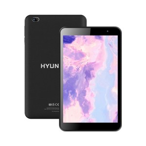 Hyundai HYtab Plus 8WB1, 8" HD IPS, Quad-Core Processor, Android 11 Go edition, 2GB RAM, 32GB Storage, 2MP/5MP, WiFi, Black - 1 of 4