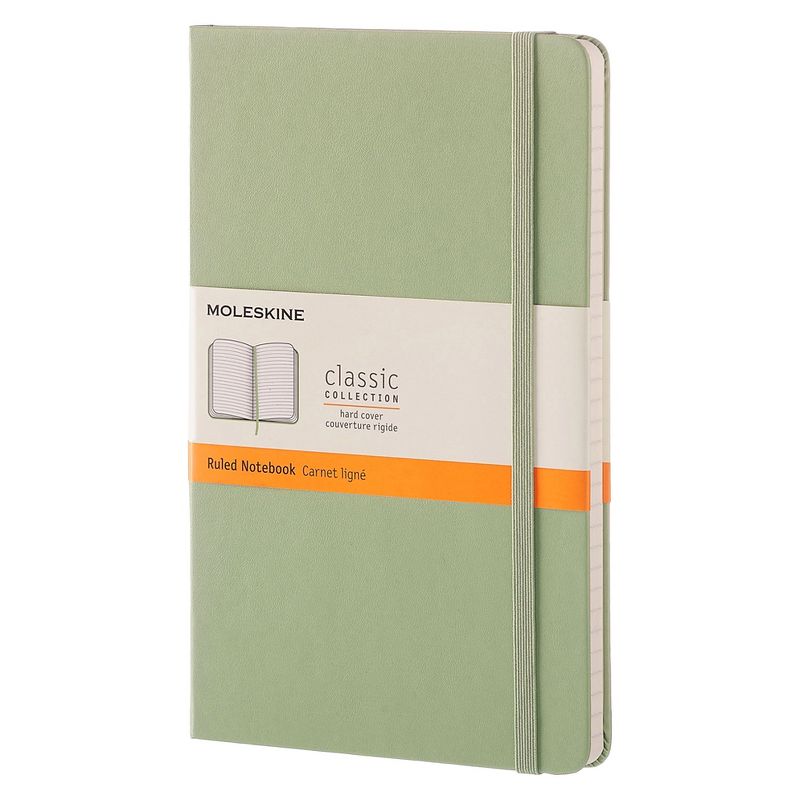 Moleskine 240pg Ruled Notebook Large Hardcover Light Green, 1 of 7