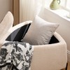 Sapphtopaz 2 Piece Storage Ottoman Upholstered Storage Bench with Reversible Lid and Metal Legs Foot Stool for Living Room, Bedroom, Entryway - 2 of 4