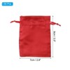 Unique Bargains Mini Smooth Wedding Christmas Satin Bags with Drawstring 50 Pcs - 2 of 4
