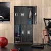 3/6/9 Doors Metal Lockers Tall Metal Office Storage Cabinet with 27 Hooks and 9 Shelves for Home Office Gym School - 4 of 4