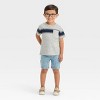 Toddler Boys' Button-Front Denim Shorts - Cat & Jack™ - 3 of 4