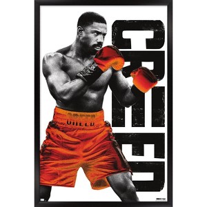 Trends International Creed III - Adonis Black and White Framed Wall Poster Prints - 1 of 4