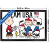 Trends International Team USA x Peanuts – Olympic Hockey Team Framed Wall Poster Prints - 3 of 4