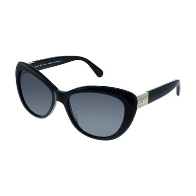 Kate Spade Emilyann/S 807 Womens Cat-eye Polarized Sunglasses Black 54mm