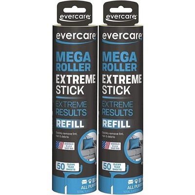 Evercare Mega Roller Extreme Stick Large Surface Roller Refill 50 Sheets