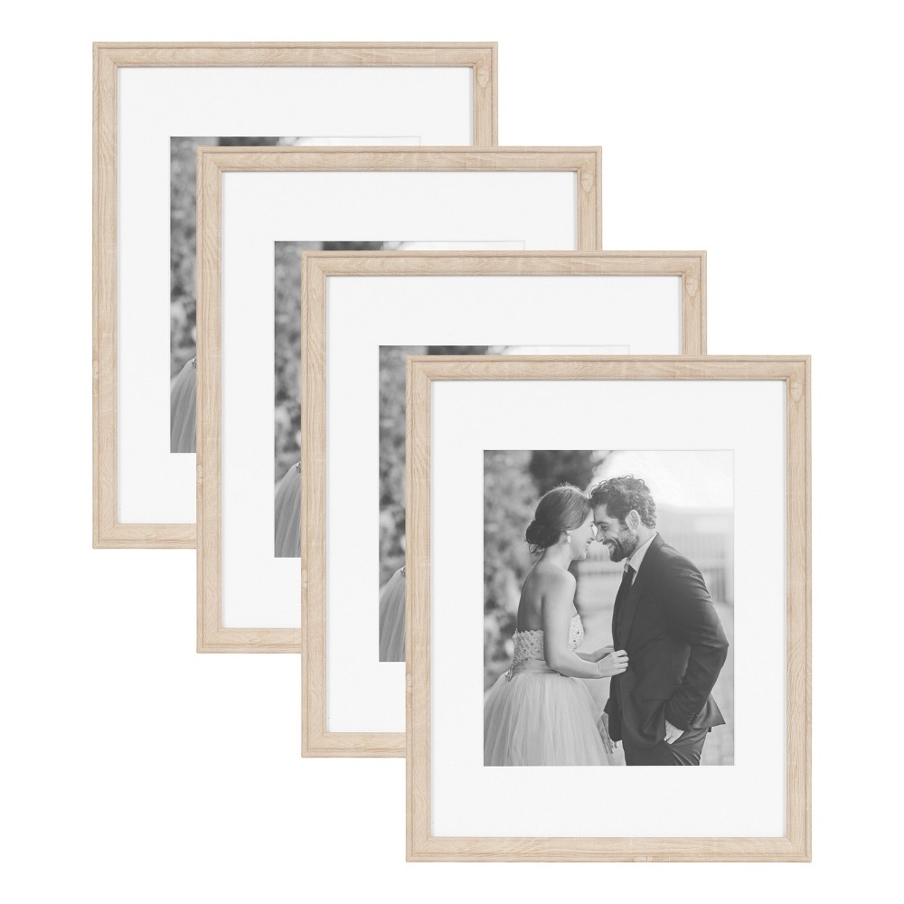Photos - Photo Frame / Album Kate & Laurel All Things Decor  11"x14" Matted to 8"x10" Adlynn(Set of 4)