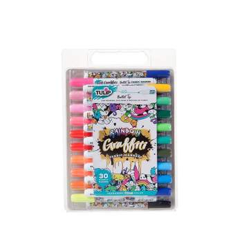 Tulip Color 24pk Fine Tip & Brush Tip Fabric Markers Ultimate Neon : Target