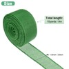 Unique Bargains Burlap Wired Edge Durable Thick Fabric Ribbons for DIY Crafts 1 Pc - 3 of 4