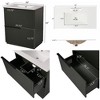 FONTOI 30 Inch Bathroom Vanity with Sink Freestanding Storage Cabinet with Full Extention Drawer Fluted Design for Bathroom, 30"*18"*34" - 3 of 4