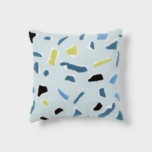 Blue Terrazzo Kids' Decorative Pillow - Pillowfort™ - 1 of 4