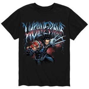 Men's - Marvel - Wolverine Metal Band Short Sleeve Graphic T-Shirt - 1 of 4