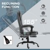 Vynxaria Massage Office Chair with 7 Vibrating Motors 155° Recline, Adjustable Height, PU Leather Retractable Footrest Lumbar Support - 4 of 4