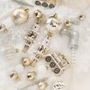 50 Pcs Christmas Ball Ornaments Set, Champagne Gold Christmas Tree Decoration Balls for Holiday Party Wedding - 2 of 4