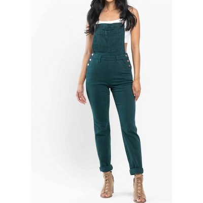 Women's Gart Dyed Double Cuff Overalls - Judy Blue