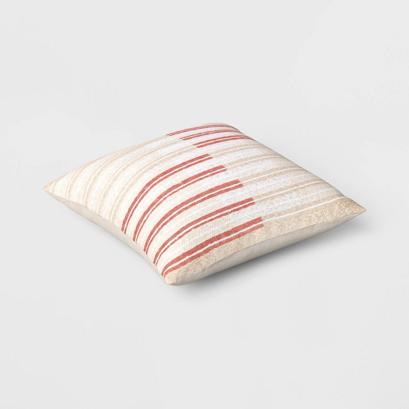 Woven Striped Textured Square Throw Pillow - Threshold&#8482;, 4 of 9