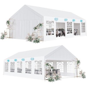 16x32 FT Party Tent Heavy Duty Wedding Canopy with White Large Roof - 1 of 4