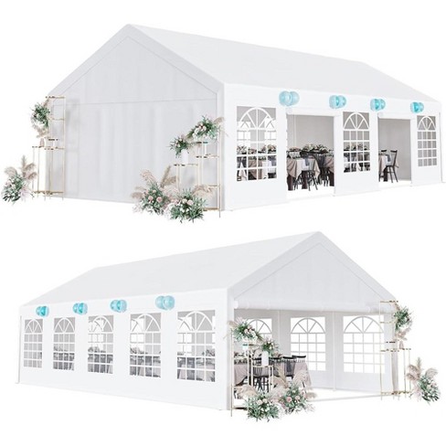 16x32 FT Party Tent Heavy Duty Wedding Canopy with White Large Roof - image 1 of 4