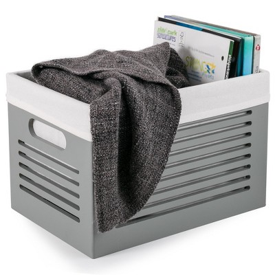 Creative Scents Wooden Gray Storage Bins Medium Target   GUEST 1c82df57 290b 4837 B034 1f614d706e28