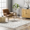 Nuloom Sandie Cozy Plush Bohemian Pet Friendly Premium Machine Washable Shag Area Rug, 5' x 8', Black - 2 of 4