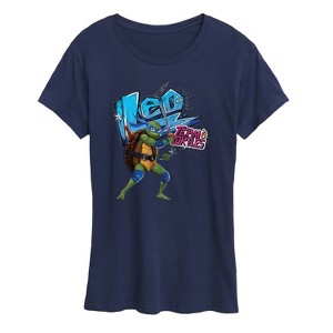 Women's - Teenage Mutant Ninja Turtles - Leonardo AKA Leo Short Sleeve Graphic T-Shirt - 1 of 4