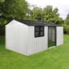 10x12 FT Metal Sheds & Outdoor Storage,Waterproof Large Backyard Shed House W/Acrylic Window and Sliding Door - 2 of 4