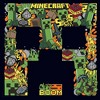 Women's Minecraft Creeper Face Collage T-Shirt - 2 of 4