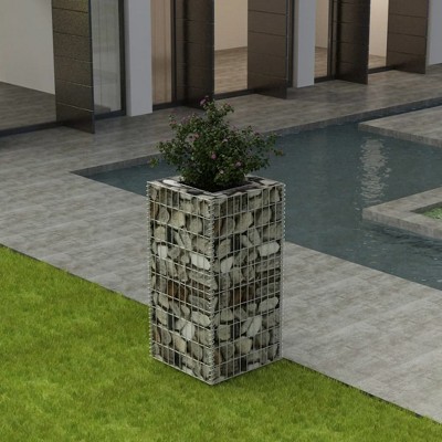 VidaXL Gabion Raised Bed Steel 19.7Inchx19.7Inchx39.4Inch