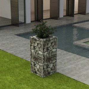 VidaXL Gabion Raised Bed Steel 19.7Inchx19.7Inchx39.4Inch - 1 of 4