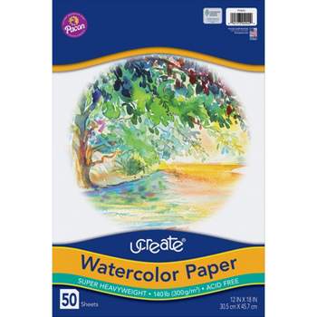 Arteza Watercolor Paper Pad, White Diy Frame, Bleed-proof Paper, 9