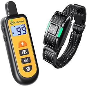 rabbitgoo Dog Shock Collar, Dog Training Collar with Remote, Shock Collar for Dogs, Adjustable Levels for Large Breeds Medium Small Dogs, Yellow - 1 of 1