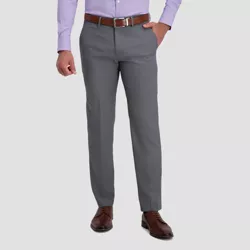 Haggar H26 Men's Premium Stretch Straight Fit Trousers - Dark Gray 30x30
