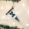 Old World Christmas Glass Blown Ornament, Michigan Pennant - 2 of 3