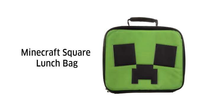 Minecraft Kids&#39; Single Compartment Lunch Box, 2 of 7, play video