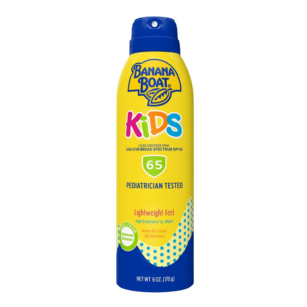 Photos - Cream / Lotion Banana Boat Kids Sunscreen Spray - SPF 65 - 6 oz