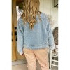 Women's Denim Zip Front Jacket - entro L - 3 of 4