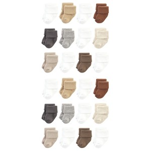 Hudson Baby Cotton Rich Baby Terry Socks 24-Pack - 1 of 3