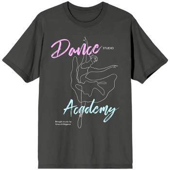 Dance Studio Academy: Brought to You By Grace & Elegance Unisex Adult Black Short Sleeve Tee