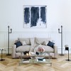 Hudson and Canal 2-Light Torchiere Floor Lamp with Glass Shade - 4 of 4