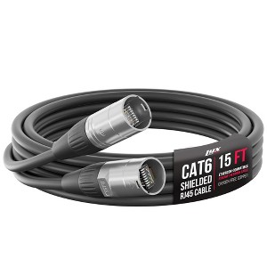 LyxPro Shielded CAT6 Ethercon Cable, Male to Male, Pro Audio & Lighting RJ45 Cable - 1 of 4