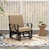 Tangkula Patio Glider Chair Outdoor Metal Glider w/ Seat & Back Cushions Backyard Poolside - 2 of 4