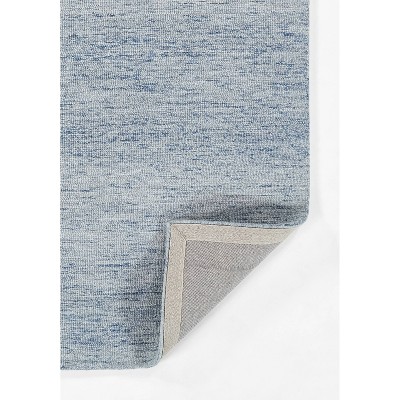 Light Blue Wool Hand-Tufted Runner Rug 2'3" x 8'