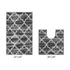 Savio Collection 100% Micro Polyester 2 Piece Bath Rug Set - Better Trends - 2 of 4