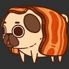Men's Design By Humans Puglie Bacon Strip By Puglie T-Shirt - 2 of 4