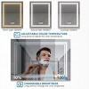 ChicFurnit Bathroom Vanity Mirrors Rectangle Frame Wall Mirror Anti Fog Mirror Decorative Wall Mirrors for Bathroom, Silver, 40"*5"*24" - 4 of 4