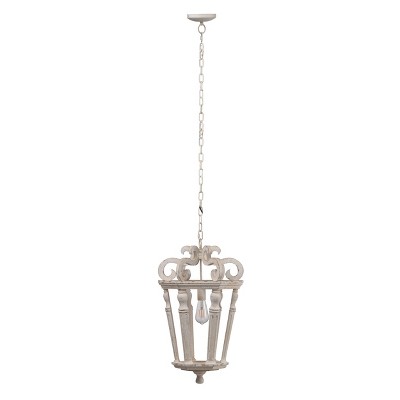 Bonner Classic Chandelier Weathered White - A&B Home