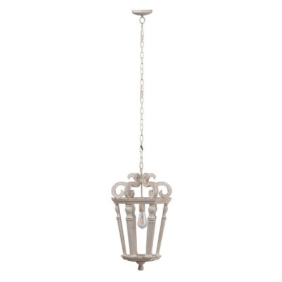 Bonner Classic Chandelier Weathered White - A&B Home