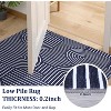 Modern Abstract Stripe Rug, Soft Low-Pile Washable Non-Slip Carpet for Living Room, Bedroom, Office - 4 of 4