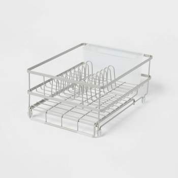 Dish Rack, Metal Drip Tray, Dish Drying Rack With Removable Plastic Utensil  Drying And Draining Rack, For Kitchen Countertop, For Draining Kitchen  Utensil, Kitchen Storage Supplies - Temu New Zealand